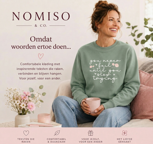 Sweater 'You never fail'