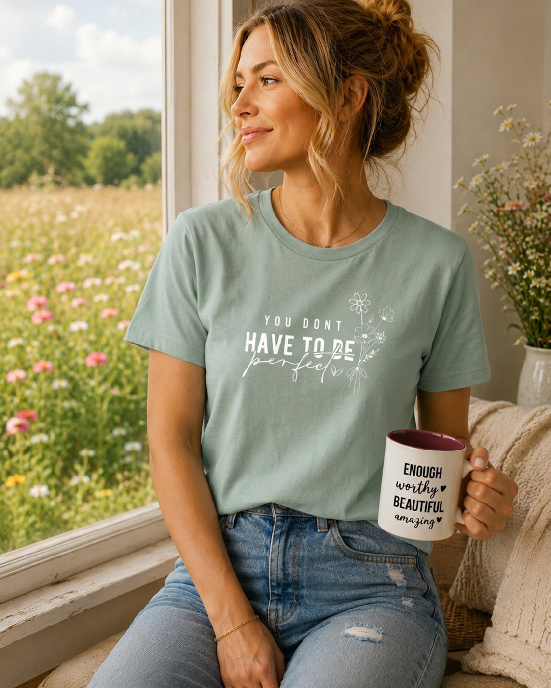 T Shirt 'You dont have to be perfect'