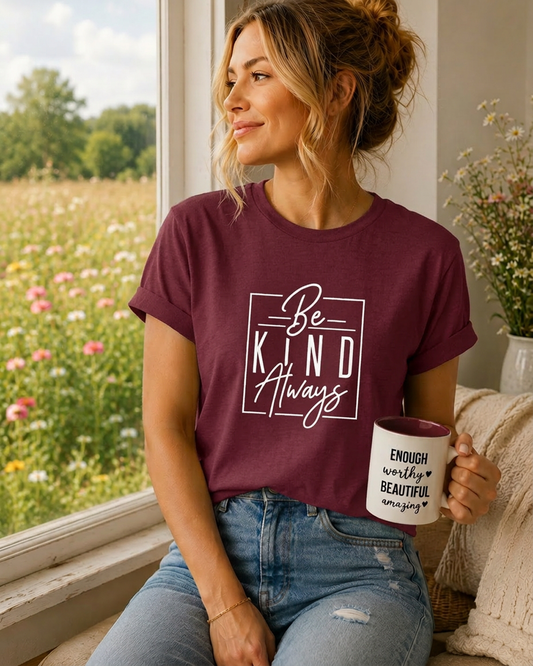 T Shirt 'Be Kind Always'
