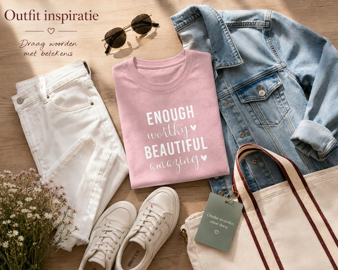 Sweater 'Enough, worthy, beautiful, amazing'
